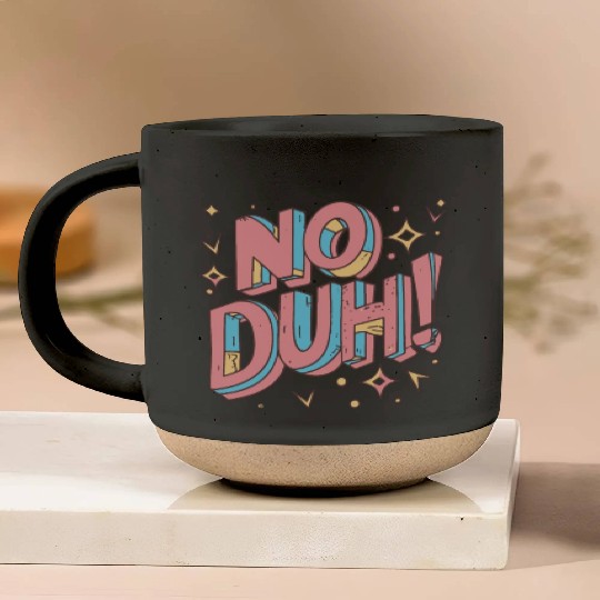 No Duh 80s Eighties Pottery Mugs