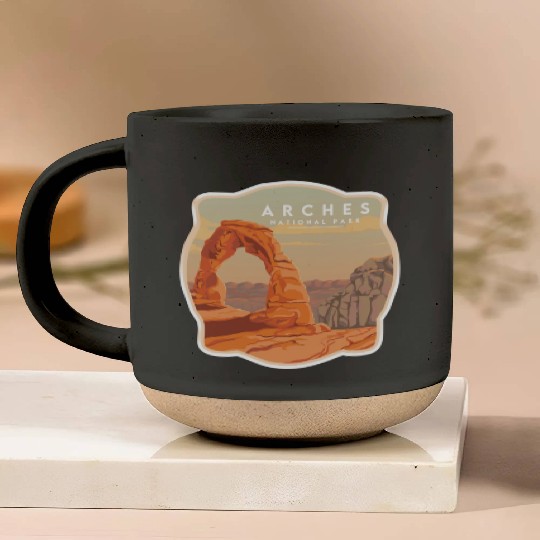 Arches National Park Stickers Pottery Mugs