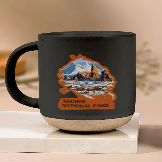 Arches National Park Stickers Pottery Mugs