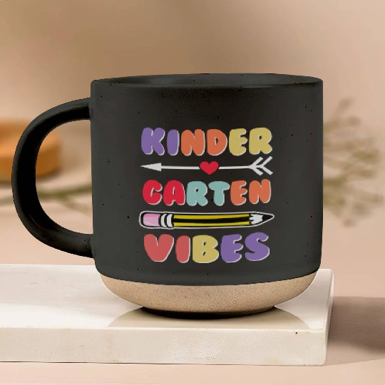 Kindergarten Vibes Back To School Pottery Mugs