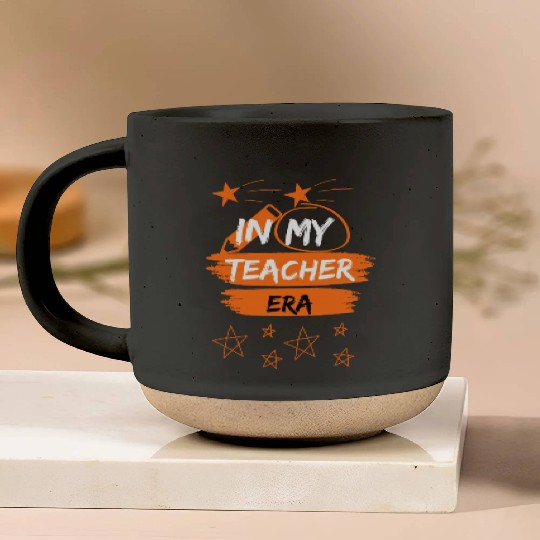 In My Teacher Era First Day Of School Pottery Mugs