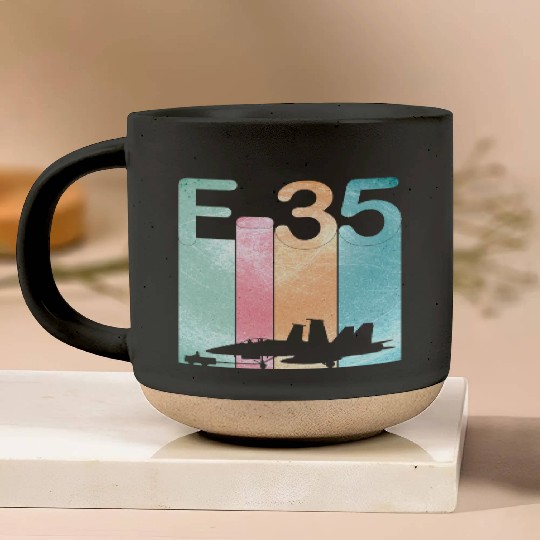 F35 Vintage Air Force Fighter Jets Pottery Mugs