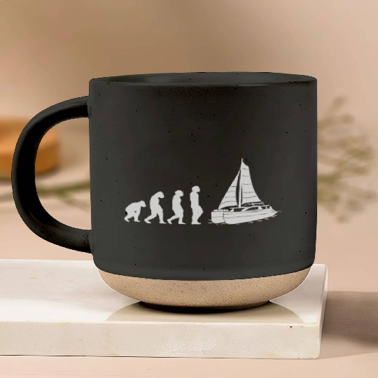 Catamaran-Sailing Yachting-Sailor Evolution Pottery Mugs