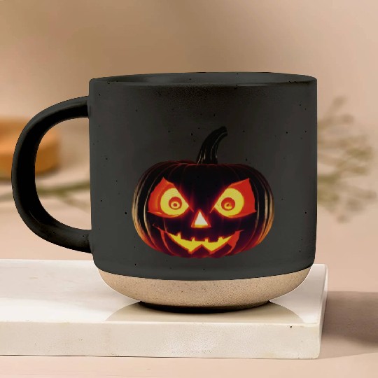 Hallowen Spooky Pumpkin Design Gift for Hallows Pottery Mugs