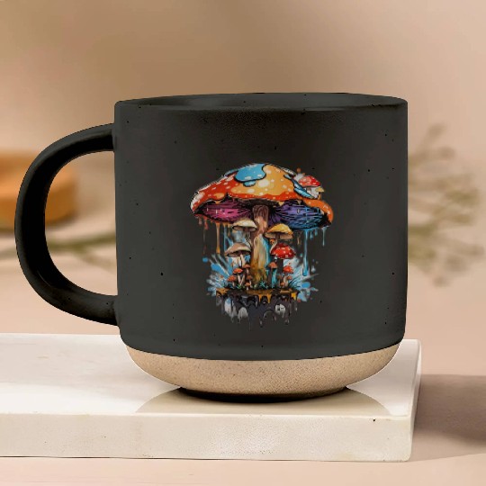 Step into the Enchanted Woodland: Psychedelic Pottery Mugs