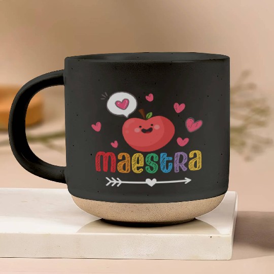 Maestra Bilingual Spanish Teacher team Pottery Mugs