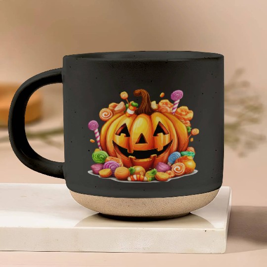 Funny Halloween Cute Pumpkin Sugar Spell Pottery Mugs