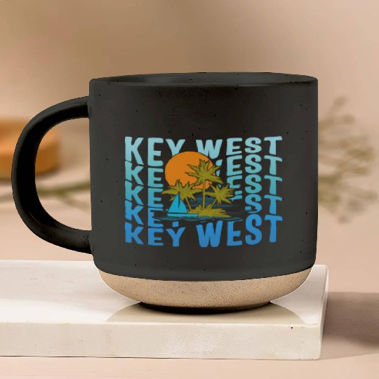 Sailing Pottery Mugs, Key West Pottery Mugs, Boating Owner,