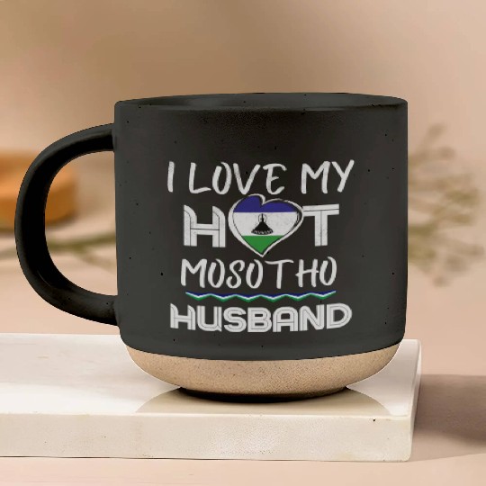 Funny Mosotho Husband Proud Wife Pottery Mugs