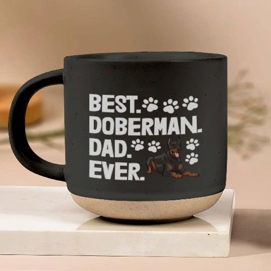 Best Doberman Dad Ever Pottery Mugs