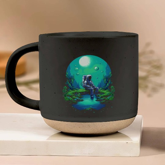 Astro Meditation Pottery Mugs