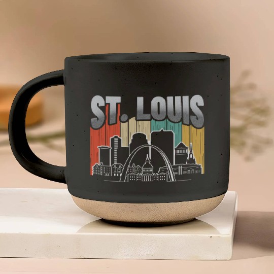 St. Louis Missouri Vintage Pottery Mugs