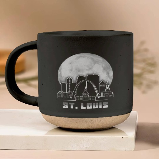 St. Louis Missouri Full Moon Pottery Mugs