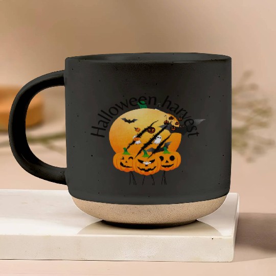 Halloween Harvest Be Courageous Pottery Mugs