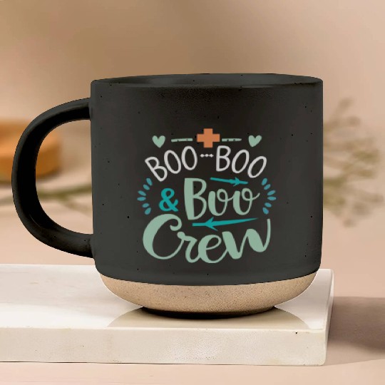 Boo Boo Crew Ghost Halloweent-chirt Pottery Mugs