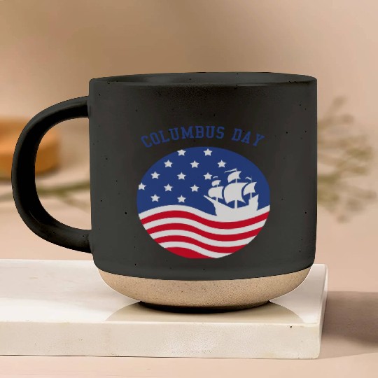 COLUMBUS DAY Pottery Mugs