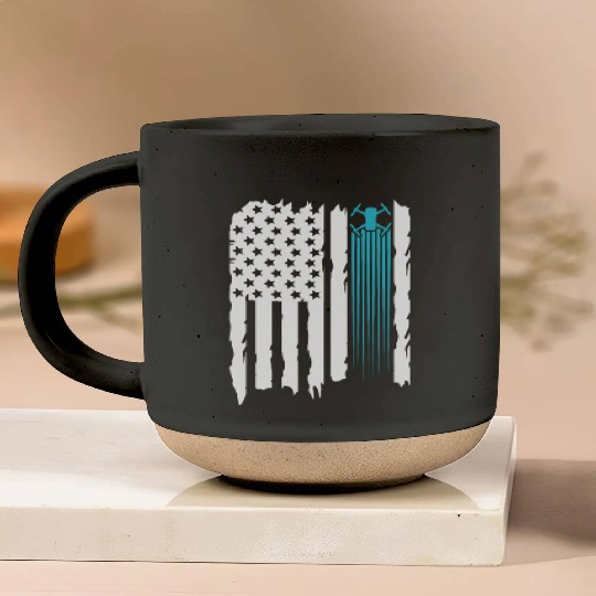 drone us flag Pottery Mugs
