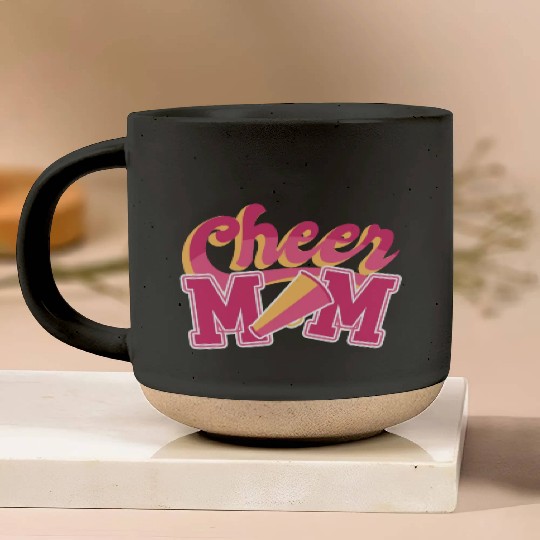 cheer mom Pottery Mugs