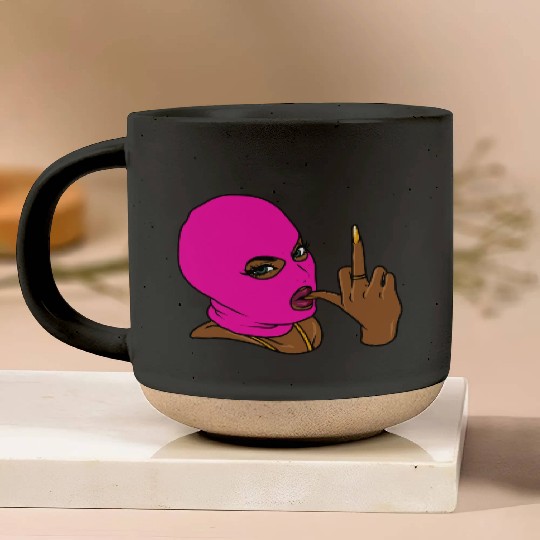 HustleSkillz com Gansta Goddess 12 Pink Pottery Mugs