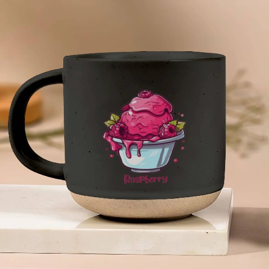Raspberry Pottery Mugs