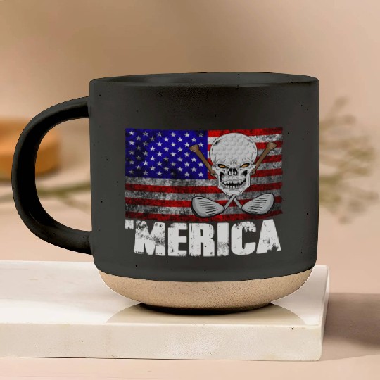 Merica Golf Pottery Mugs
