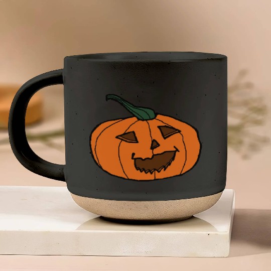 Halloween Pumpkin Jack o lantern 1 Pottery Mugs