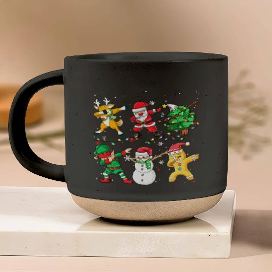 Dabbing Santa Elf Friends Christmas Boys Girls Men Pottery Mugs