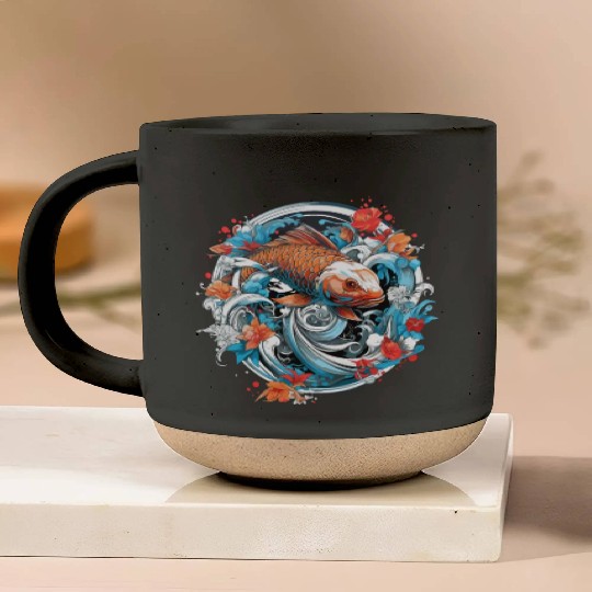 Koi Fish Koi Carp Japanese Koi Garden-Pond Koi Pottery Mugs