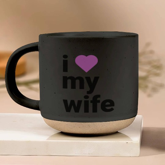 Heartfelt Tribute to My Beloved Wife purple Pottery Mugs