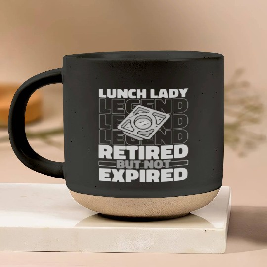 Lunch Lady Retired Pottery Mugs