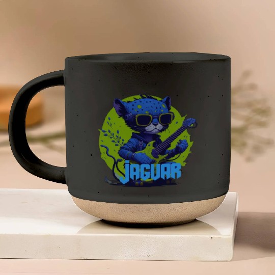 Baby Jaguar Guitar Pottery Mugs