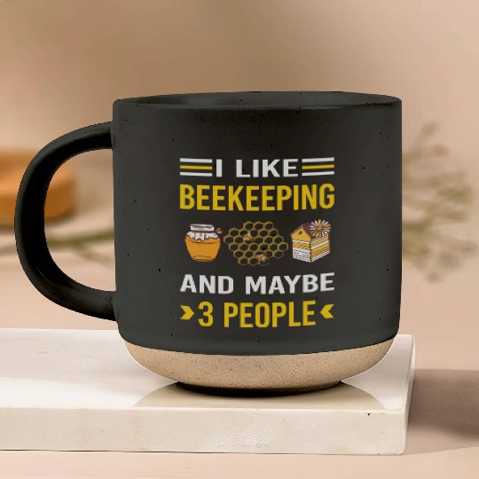 3 People Beekeeping Beekeeper Apiculture Pottery Mugs