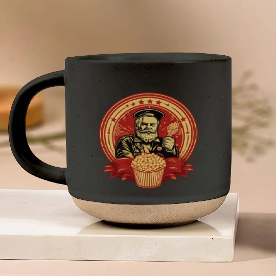 Popcorn Communist Propaganda #1 Pottery Mugs