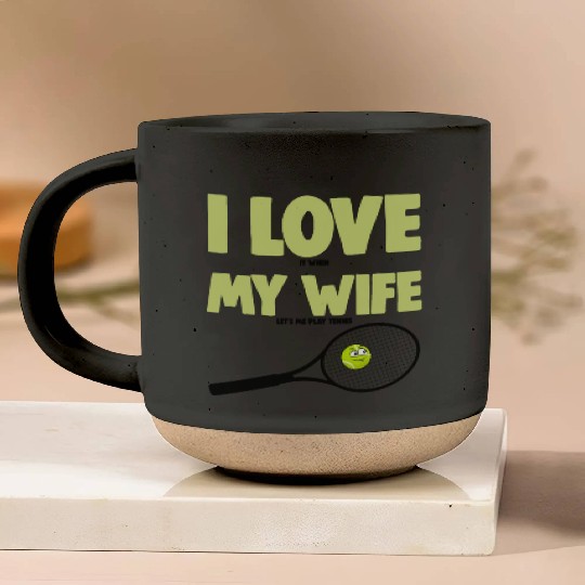 I love My Wife Pottery Mugs