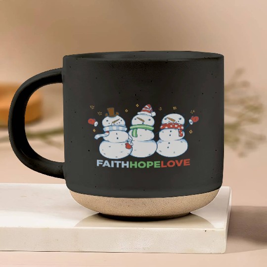 Religious Family Faith Hope Love Christmas Pottery Mugs