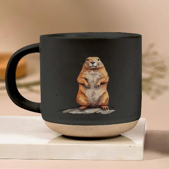 Groundhog Marmot for a Marmot lover groundhog fan Pottery Mugs