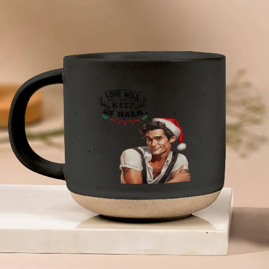 Christmas Nice Cute and Handsome Man Pottery Mugs