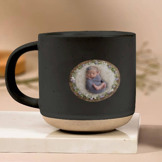 Lavender newborn girl pictures Pottery Mugs