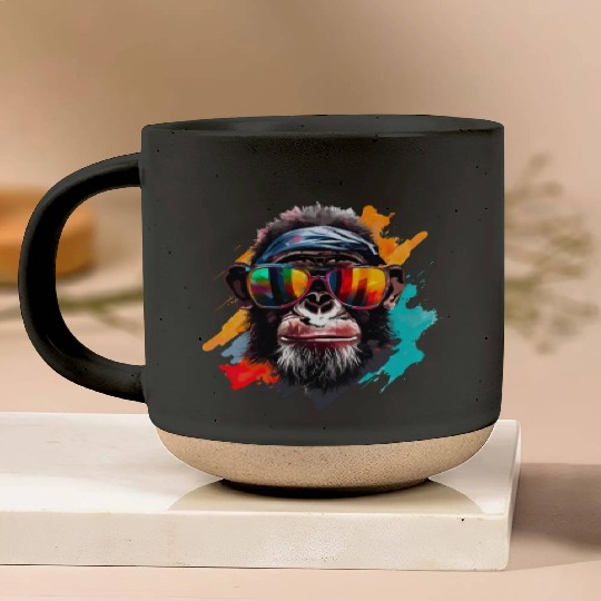 Street Art Monkey Urban Rap Street Monkey Pottery Mugs