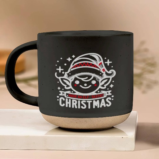 Have an Elf-tastic Christmas Pottery Mugs