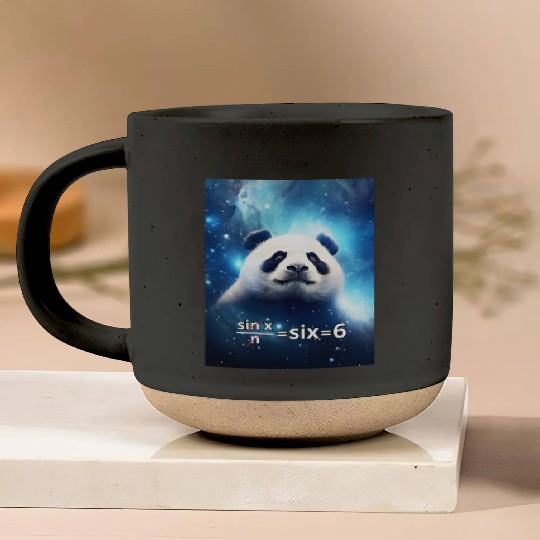 Funny Math Meme - Panda In Space Pottery Mugs