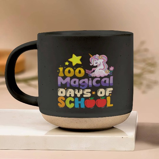 100 Magical Days Of School Unicorn Teacher Pottery Mugs