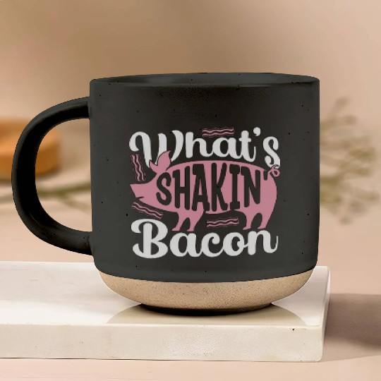 Pig Farming What's Shakin' Bacon Farm Products Pottery Mugs