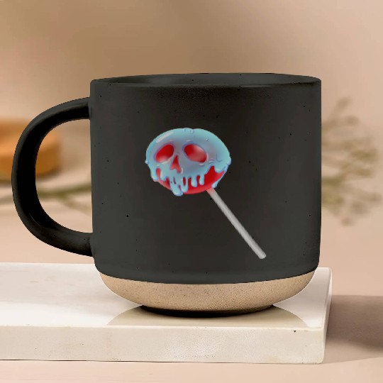 Poison Apple Halloween Candy Lollipop Pottery Mugs