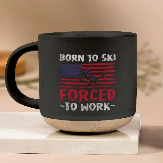 Skiing Mountain Snow Ski Area Pottery Mugs