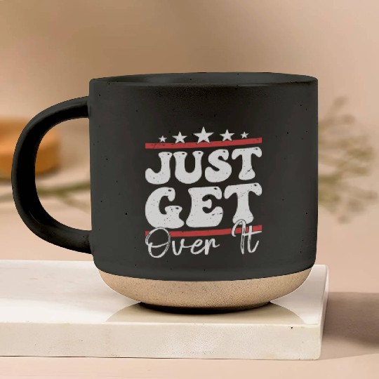 Just Get Over It Riding Girl Horseback Pottery Mugs