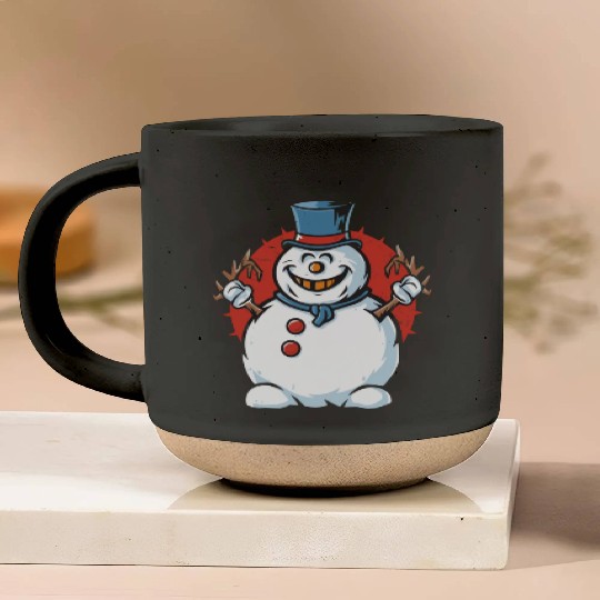 frosty snowman creepy Pottery Mugs