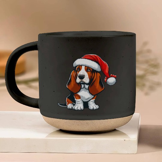 Basset Hound Xmas Gifts Pottery Mugs