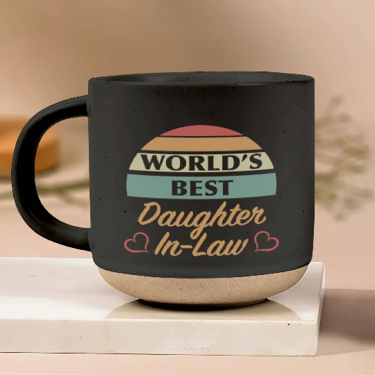 World’s Best Daughter In Law Pottery Mugs