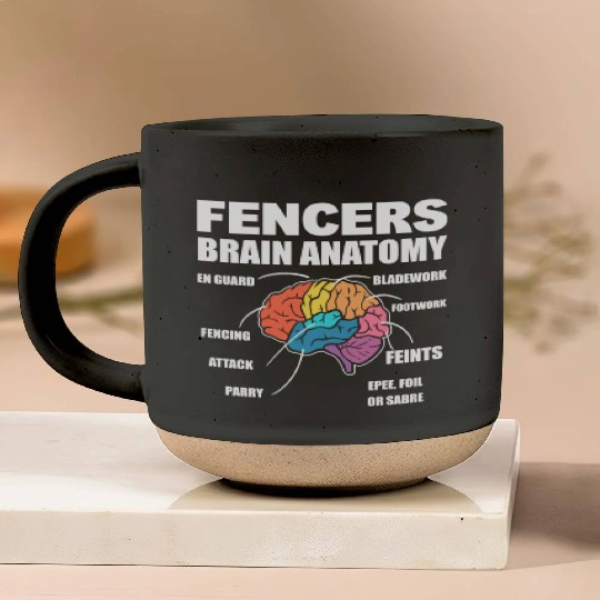 Fencing Combat Sports Fencer Pottery Mugs